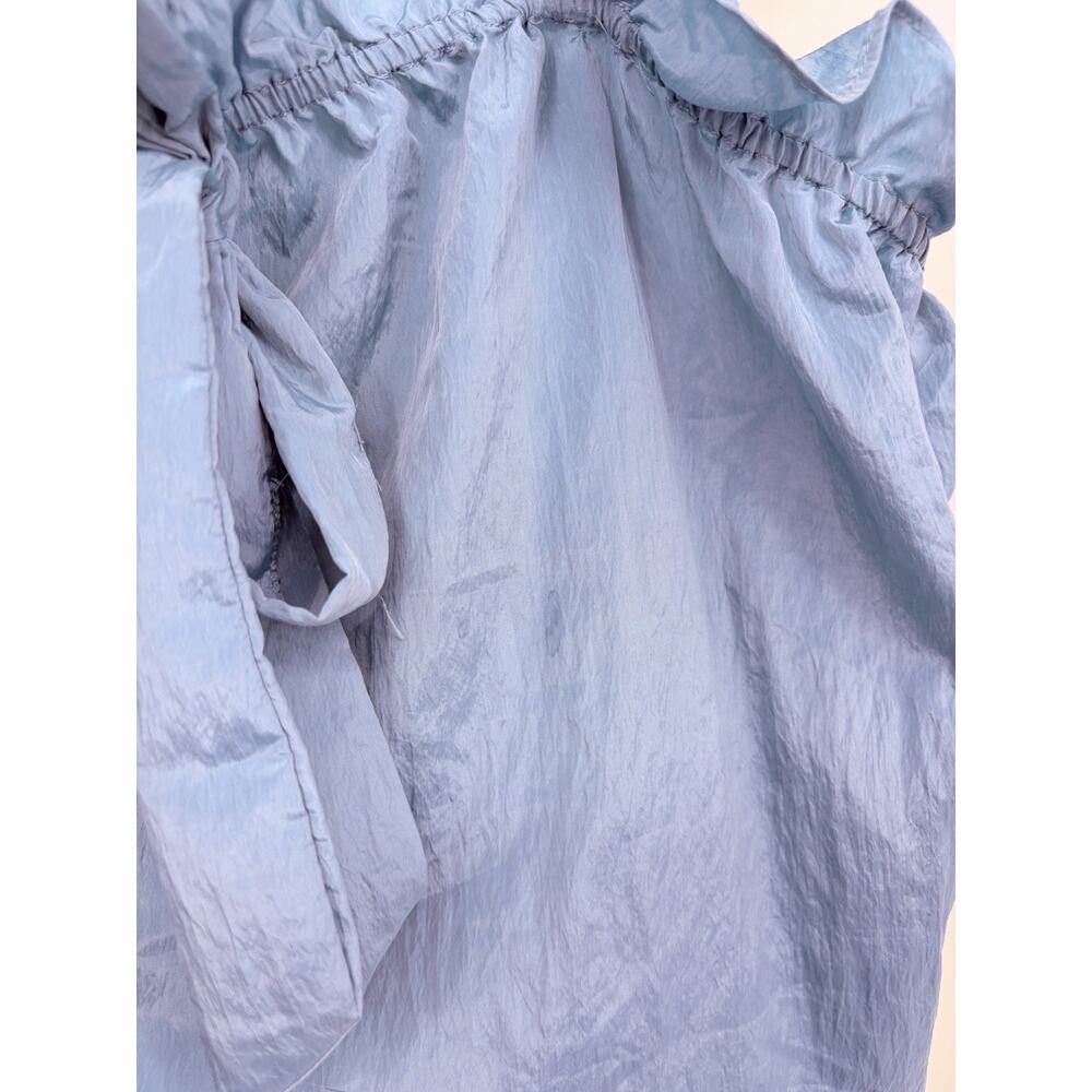 Free People Intimately Forever Young Romper Blue Bow Front Open Back Small - Picture 8 of 14